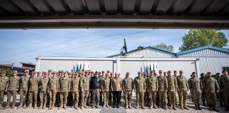 Vizita ministrului apărării naționale, Angel Tîlvăr, la contingentul românesc de la Pristina