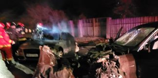 VIDEO Imagini cu impact emoțional / Doi tineri au murit carbonizați în mașină