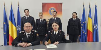 FOTO: Doi ofițeri și trei subofițeri au depus Jurământul Militar la ISU Vrancea