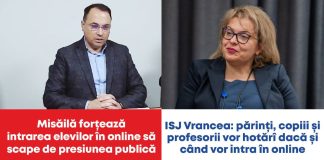 PNL Vrancea: ”Domnul primar vrea să oblige școlile să intre în online, pentru a scăpa de presiunea publică! Părinții, profesorii și copiii hotărăsc dacă vor intra în sistem de învățare online!”