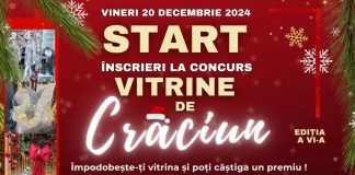 Concursul ”Vitrine de Crăciun” se organizează și în această iarnă