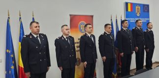 FOTO Înaintări în grad și recompense la ISU Vrancea, de Ziua Națională