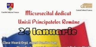 Evenimente organizate de Centrul Cultural Vrancea pentru a marca Unirea Principatelor Române