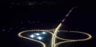 VIDEO Imagini spectaculoase de noapte, cu Autostrada Buzău-Focșani
