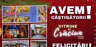 S-a stabilit firma câștigătoare a concursului pentru cea mai frumoasă vitrină de Crăciun din Focșani