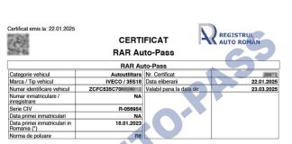 Registrul Auto Român: atenție la practici înșelătoare privind emiterea certificatului Auto-Pass!