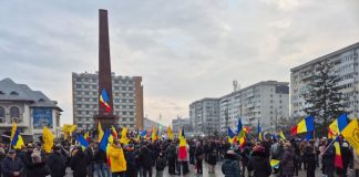 FOTO Protest AUR la Focșani
