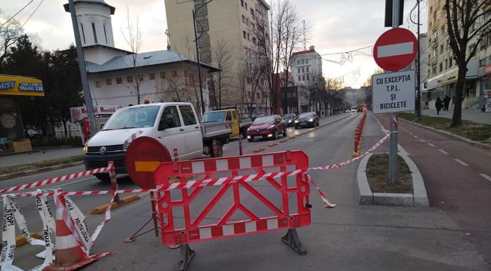 Restricții de circulație, miercuri și joi, pe bulevardul Unirii din Focșani