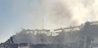 FOTO Incendiu la o gospodărie din comuna Vârteșcoiu