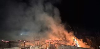 FOTO Incendiu de amploare la o gospodărie din Ciușlea