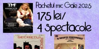Al doilea pachet promoțional la Galele Teatrale Focșănene