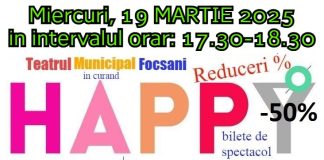 Astăzi, ultima promoție pentru Galele Teatrale Focșănene