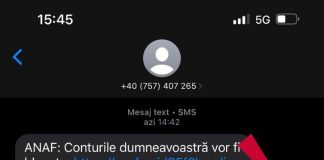 ANAF avertizează cu privire la mesaje SMS false, transmise în numele instituției