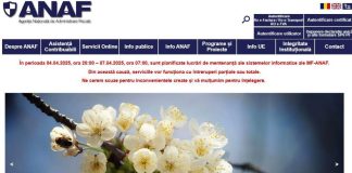 Serviciile online ANAF nu vor funcționa în acest sfârșit de săptămână