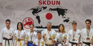 Evoluții foarte bune și rezultate pe măsură pentru sportivii pregătiți de Daniel Fusaru, la Campionatul European și la Cupa Europeană de karate SKDUN