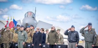 Ministrul apărării naționale, la ceremonia de certificare a detașamentului Forțelor Aeriene Italiene