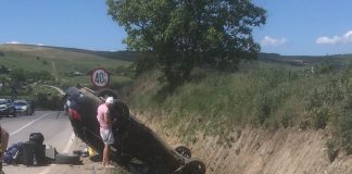 FOTO: Cum s-a produs accidentul de la Corbița în care au fost rănite șapte persoane