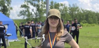 Polițistă din Vrancea, locul I la Campionatul de Tir al MAI