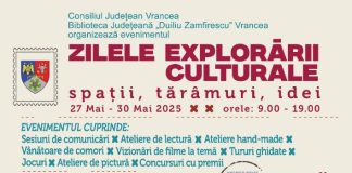 Programul evenimentului cultural ”Zilele Explorării Culturale – Spații, Tărâmuri, Idei”
