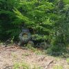 tractor rasturnat padure