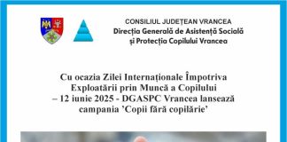 DGASPC Vrancea lansează campania ‘Copii fără copilărie’