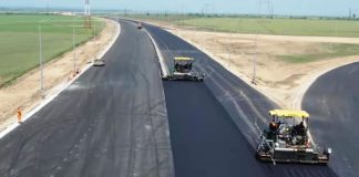 VIDEO Lucrări avansate pe lotul de autostradă dintre Focșani și Domnești