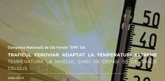 Trenurile vor circula cu viteză mai mică pe timp de caniculă