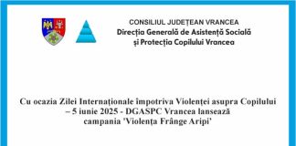 DGASPC Vrancea lansează campania ’Violența Frânge Aripi’