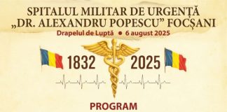 Spitalul Militar de Urgență „Dr. Alexandru Popescu” Focșani va primi Drapelul de Luptă