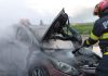 ULTIMA ORĂ O mașină a luat foc pe Șoseaua Vrancei