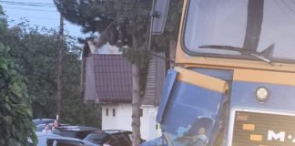 Accident la Vidra, pe DN 2D