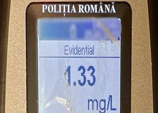Șofer beat la volanul unei autoutilitare pe Autostrada Moldovei