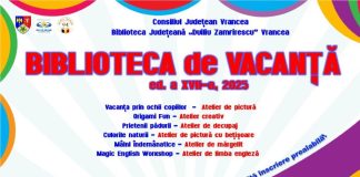 Ateliere diverse, sâmbătă, la Muzeul Satului Vrâncean, în cadrul ”Bibliotecii de Vacanță”