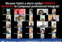 PNL Vrancea: ”Nicușor Halici a decis astăzi oprirea lucrărilor la Campusul profesional integrat! PNL Vrancea a votat împotriva sistării lucrărilor!”