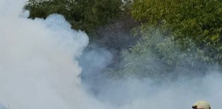 Gospodărie din Nănești, cuprinsă de flăcări