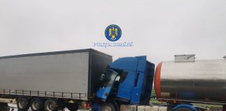 Două autotrenuri s-au ciocnit pe E85, la Garoafa