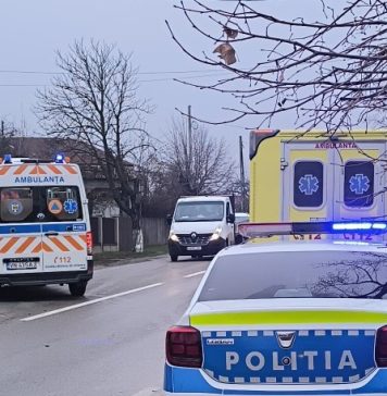 Doi răniți la Homocea, după un accident rutier