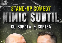 Râzi pe bune, în curând, la Focșani / ”Nimic subtil”, stand up comedy cu Bordea și Cortea