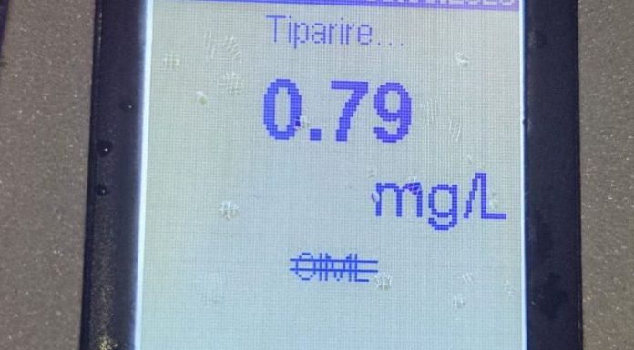 Bărbat depistat băut la volan