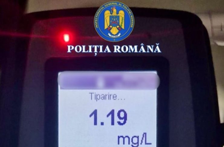 Bărbat la volan, depistat sub influența alcoolului