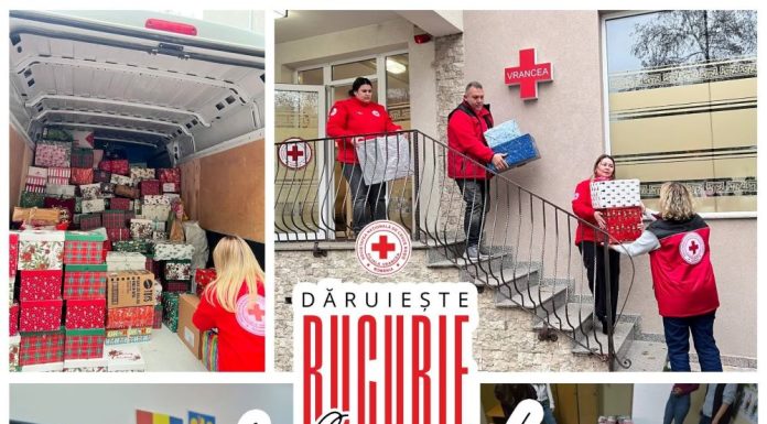 Crucea Roșie Vrancea a demarat campania umanitară ”Dăruiește Bucurie de Crăciun”