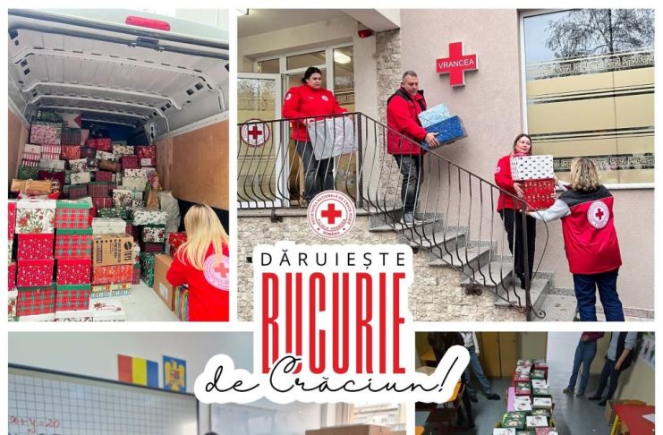 Crucea Roșie Vrancea a demarat campania umanitară ”Dăruiește Bucurie de Crăciun”