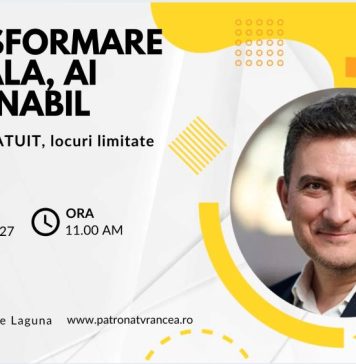 Eveniment în sprijinul întreprinzătorilor privați din Vrancea: „Transformare digitală, AI sustenabil”