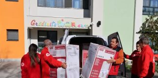 VIDEO Grădinița nr. 13 din Focșani, dotată cu boilere de Crucea Roșie Română