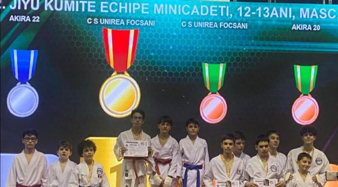 CN Karate SKDUN: echipele CS Unirea-CS Aiko Focșani, 17 medalii