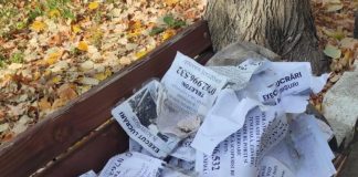 Cinci tineri prinși că lipeau afișe pe stâlpi, indicatoare sau copaci / Doi sunt minori