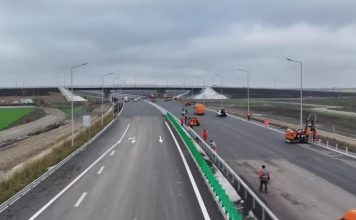 VIDEO Lucrări avansate pe două loturi din Autostrada Focșani-Bacău