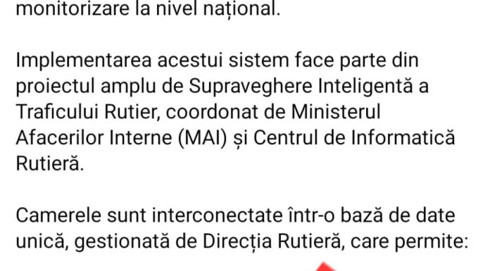 Din nou dezinformări în mediul online, despre supravegherea cetățenilor în trafic