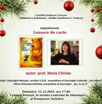 Carte pentru copii lansată la Biblioteca Județeană