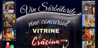Cele mai frumoase „Vitrine de Crăciun” din Focșani vor fi premiate și în această iarnă